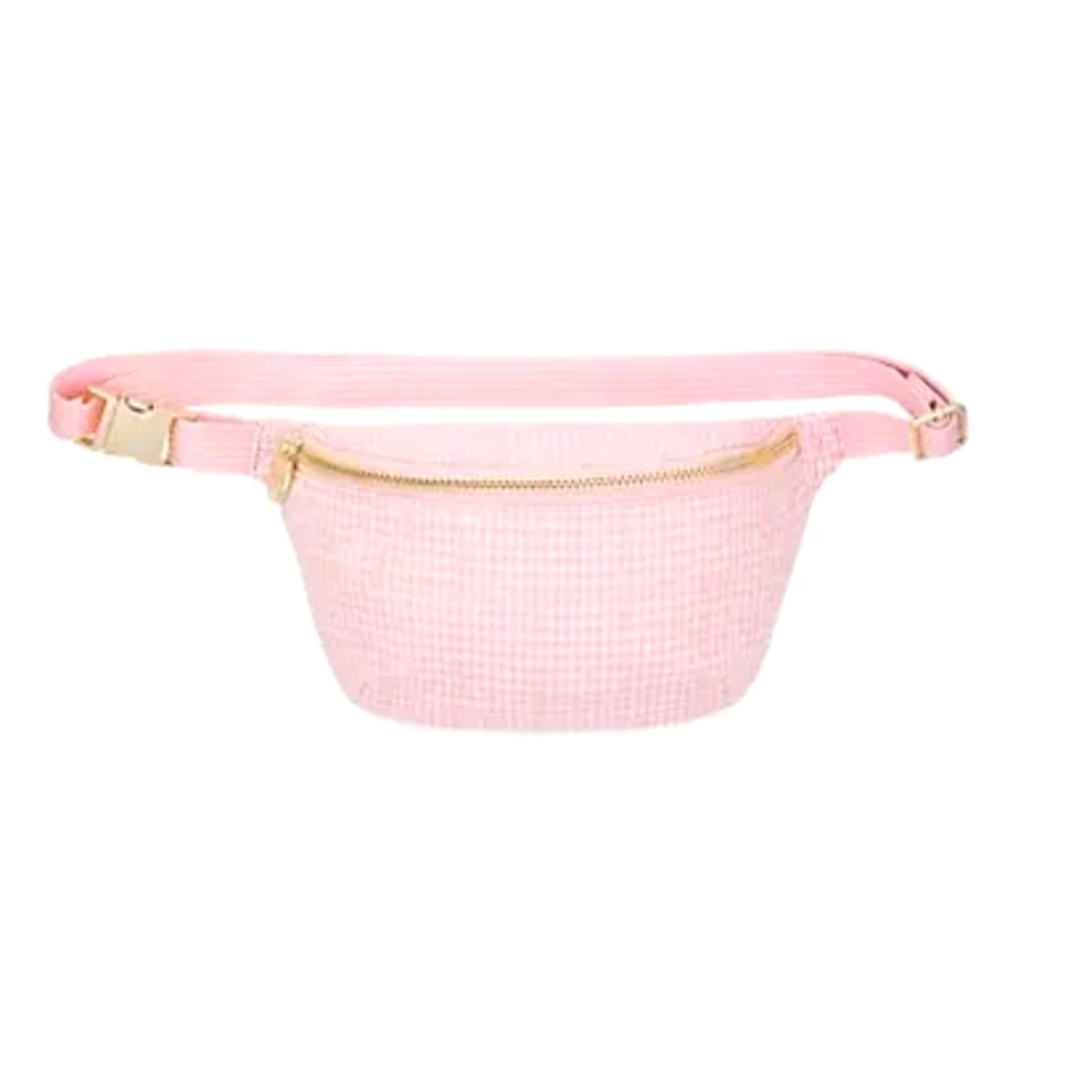 Stoney Clover Pink Tweed Bag with Pearl Mickey Patch